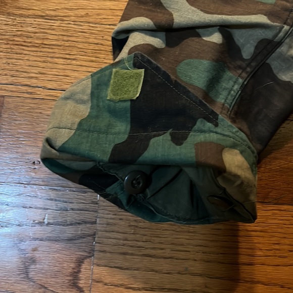 Vintage US Army Woodland Camo Field Jacket Coat Cold Weather sz Small long - Picture 2 of 11